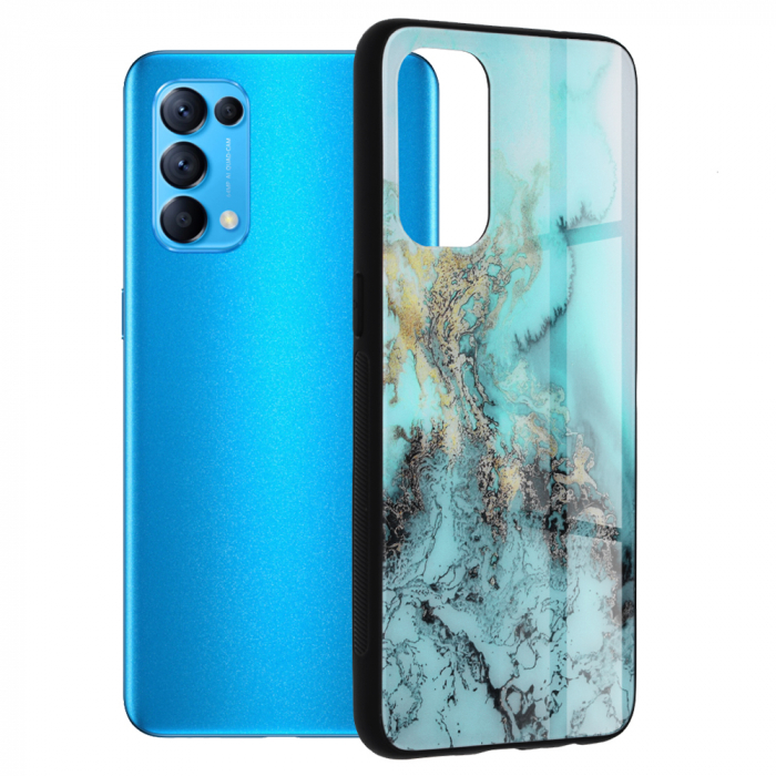 Husa OPPO Reno5 5G, Glaze Series, Blue Ocean [1]