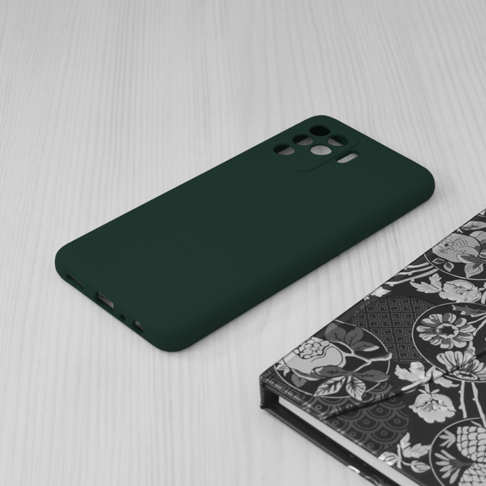 Husa OPPO Reno5 Lite / A94, Soft Edge Silicone, Dark Green [3]