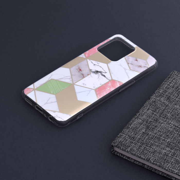 Husa OPPO Reno5 Lite / A94, Techsuit Marble Series, Purple Hex [4]