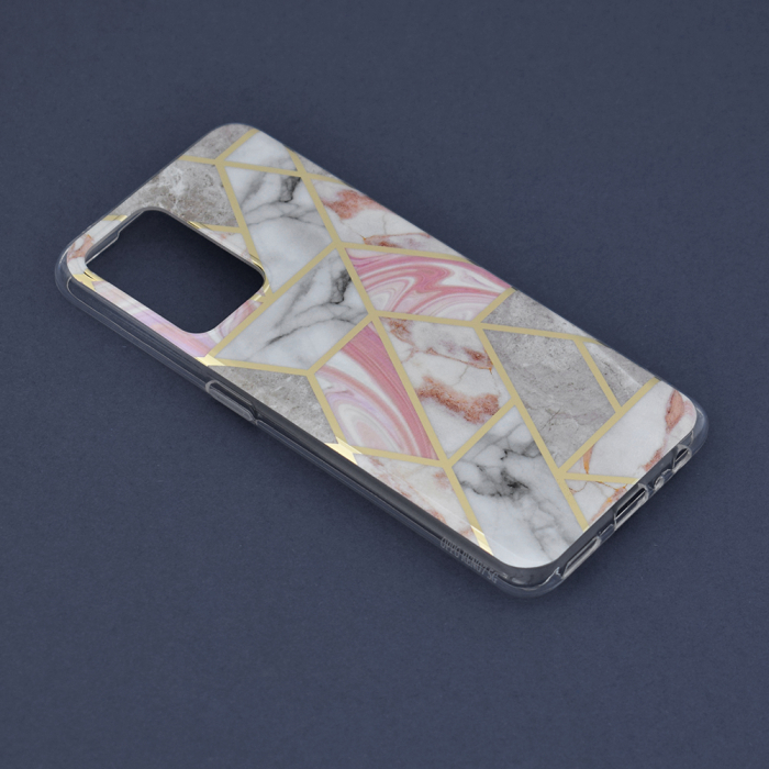Husa OPPO Reno7 5G, Techsuit Marble Series, Pink Hex [3]