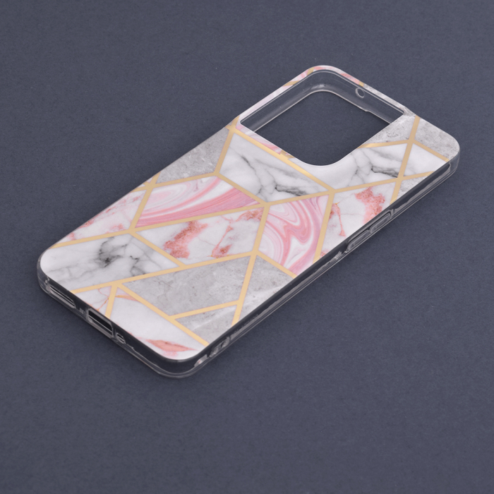 Husa OPPO Reno8 4G, Techsuit Marble Series, Pink Hex [5]