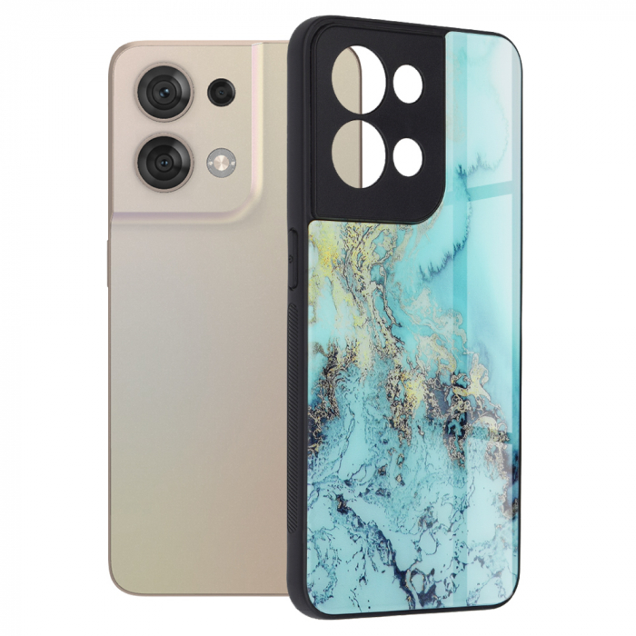 Husa OPPO Reno8 5G, Glaze Series, Blue Ocean [1]