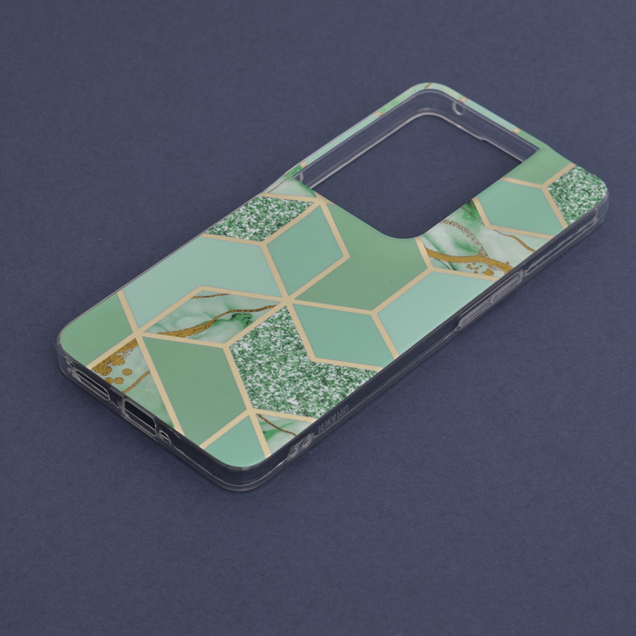 Husa OPPO Reno8 Pro, Techsuit Marble Series, Green Hex [5]
