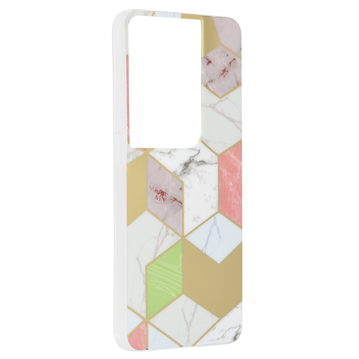 Husa OPPO Reno8 Pro, Techsuit Marble Series, Purple Hex [2]