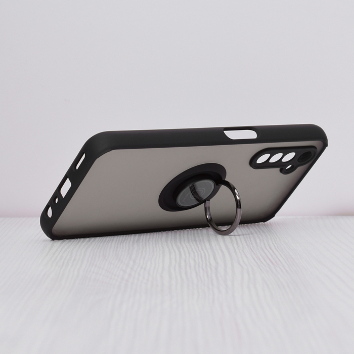 Husa Realme 6 / 6S cu inel suport stand magnetic, Negru [4]