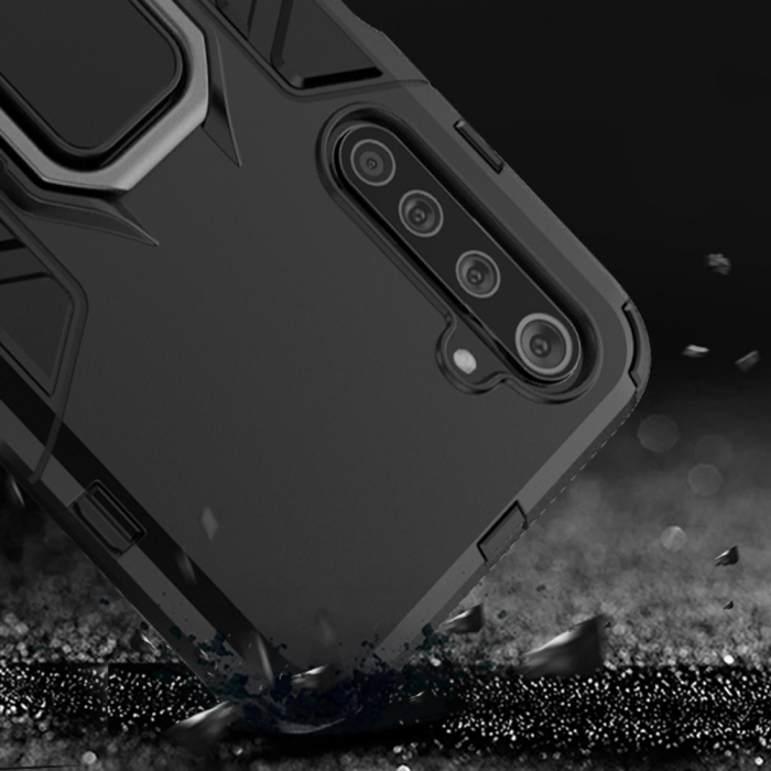 Husa Realme 6 / 6S, Techsuit Shield Ring, Negru [9]