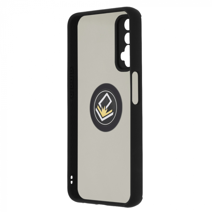 Husa Realme 7 cu inel suport stand magnetic, Negru [3]