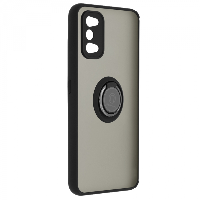 Husa Realme 7 Pro cu inel suport stand magnetic, Negru [2]