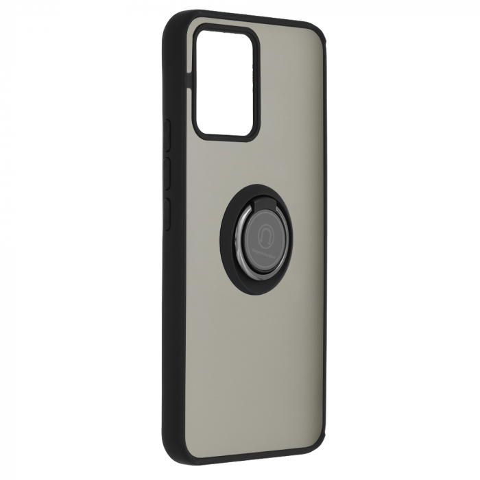 Husa Realme 8 / 8 Pro cu inel suport stand magnetic, Negru [2]