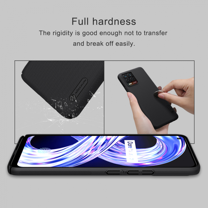 Husa Realme 8 / 8 Pro, Nillkin Super Frosted Shield, Negru [4]