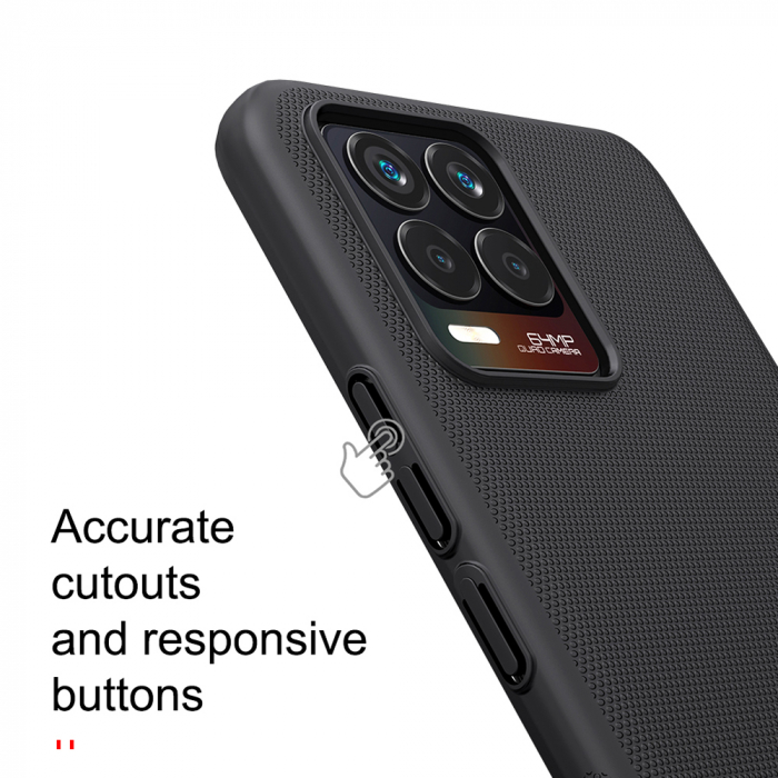 Husa Realme 8 / 8 Pro, Nillkin Super Frosted Shield, Negru [2]