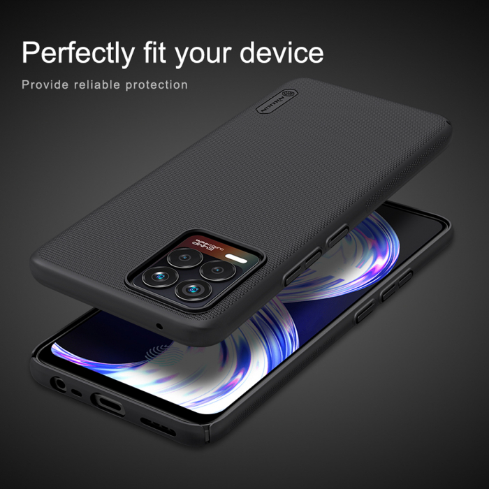Husa Realme 8 / 8 Pro, Nillkin Super Frosted Shield, Negru [7]