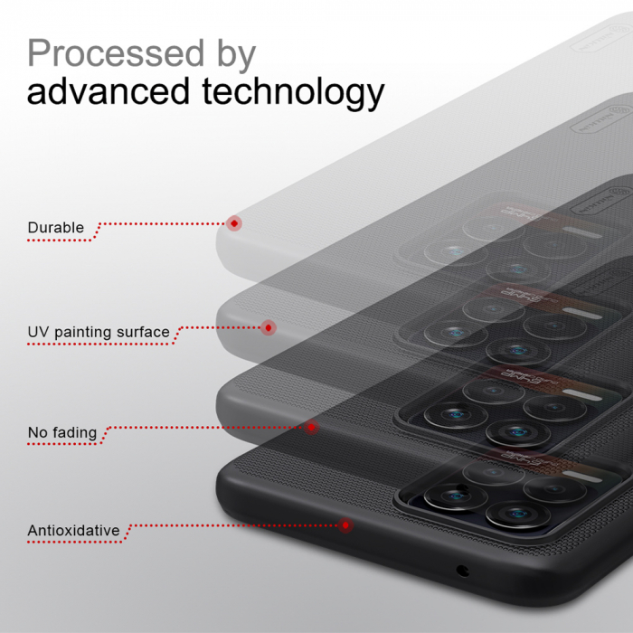 Husa Realme 8 / 8 Pro, Nillkin Super Frosted Shield, Negru [3]