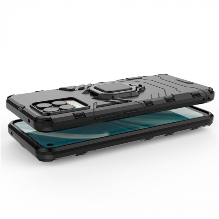 Husa Realme 8 / 8 Pro, Techsuit Shield Ring, Negru [6]
