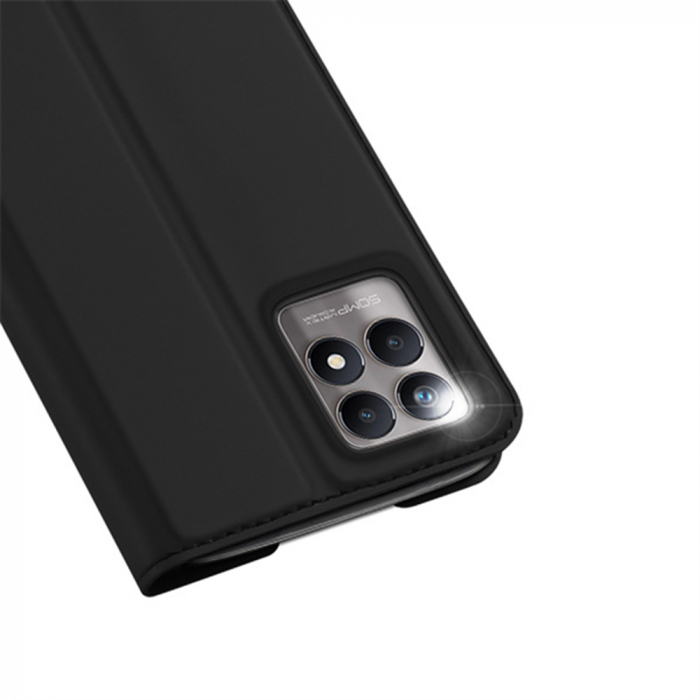 Husa Realme 8i, Dux Ducis Skin Pro Flip Book, Negru [4]