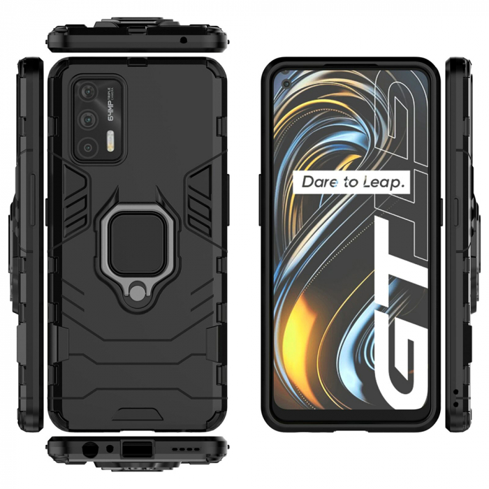 Husa Realme GT 5G, Techsuit Shield Ring, Negru [8]