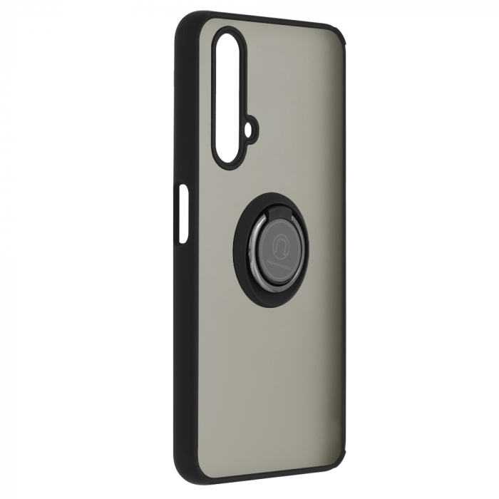 Husa Realme X50 5G cu inel suport stand magnetic, Negru [2]