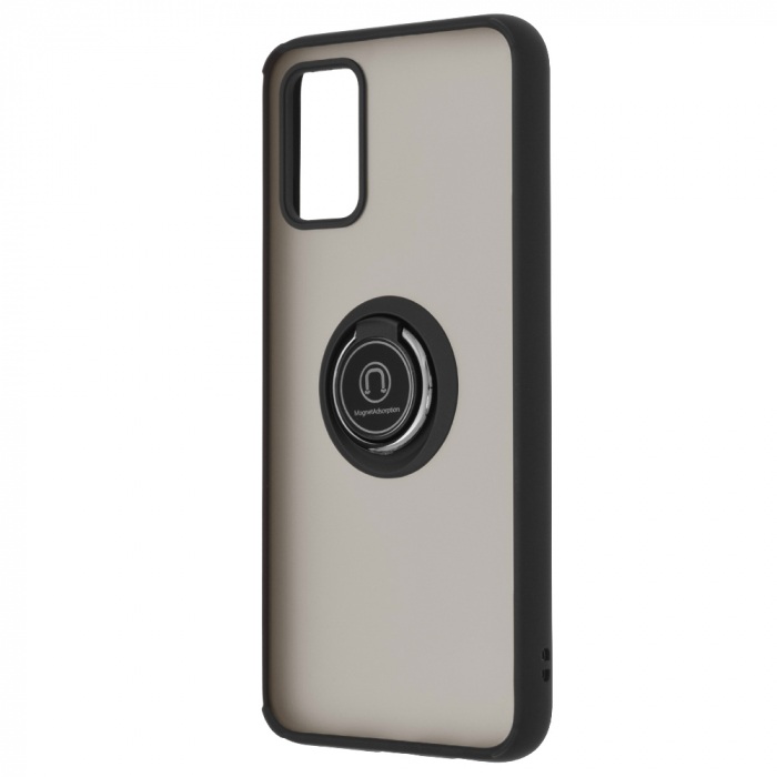Husa Samsung Galaxy A02s cu inel suport stand magnetic, Negru [3]