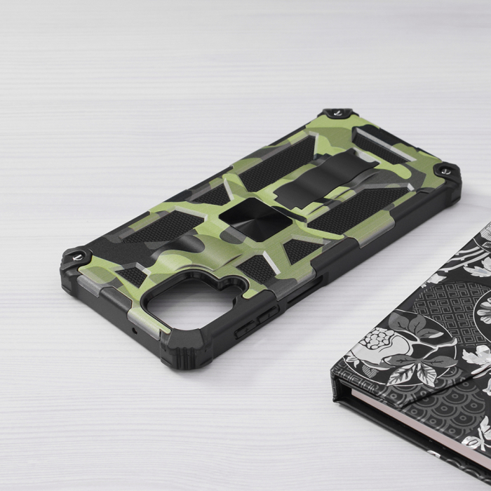 Husa Samsung Galaxy A12, Techsuit Blazor, Camo Lime [5]