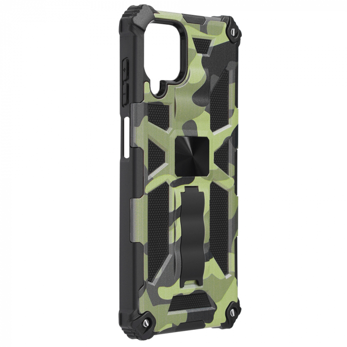 Husa Samsung Galaxy A12, Techsuit Blazor, Camo Lime [6]