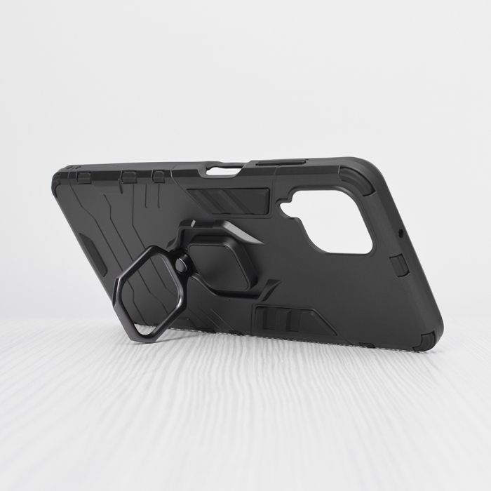 Husa Samsung Galaxy A12, Techsuit Shield Ring, Negru [2]