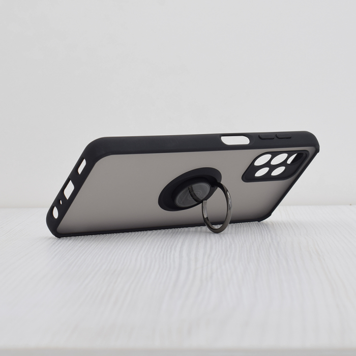 Husa Samsung Galaxy A13 4G cu inel suport stand magnetic, Negru [2]