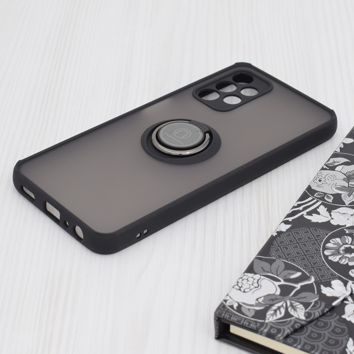 Husa Samsung Galaxy A13 4G cu inel suport stand magnetic, Negru [8]