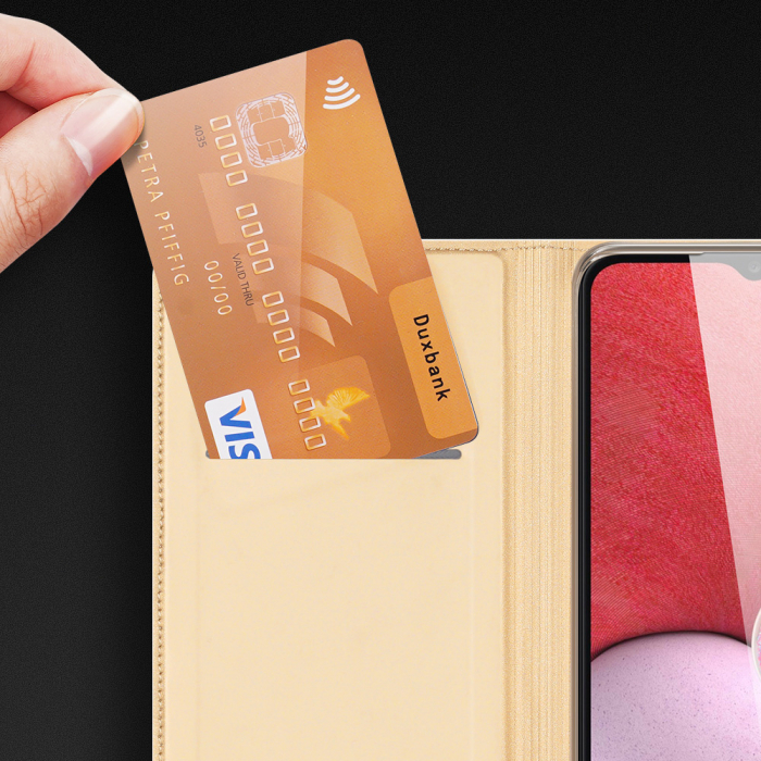 Husa Samsung Galaxy A13 4G, Dux Ducis Skin Pro Flip Book, Negru [7]