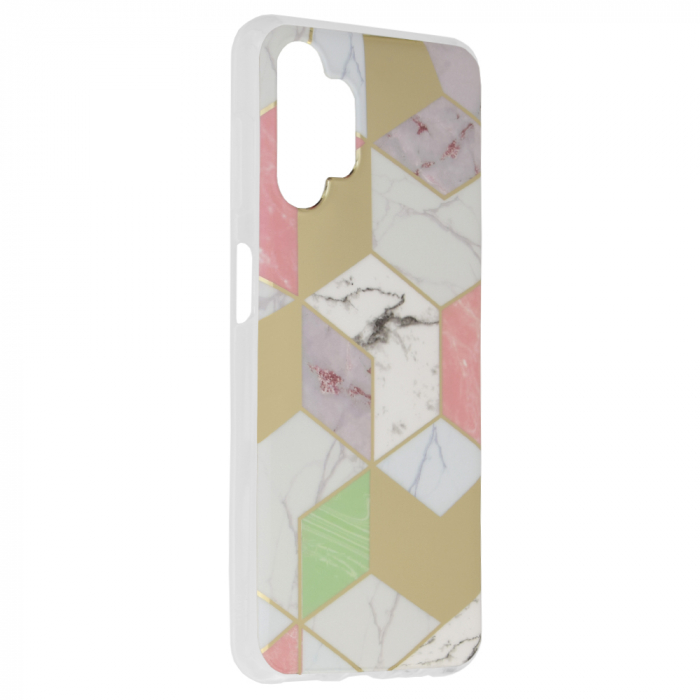 Husa Samsung Galaxy A13 4G, Techsuit Marble Series, Purple Hex [2]