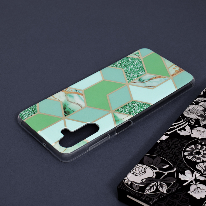 Husa Samsung Galaxy A13 5G, Techsuit Marble Series, Green Hex [5]