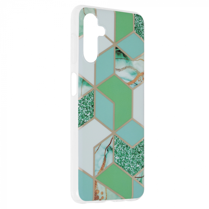 Husa Samsung Galaxy A13 5G, Techsuit Marble Series, Green Hex [2]