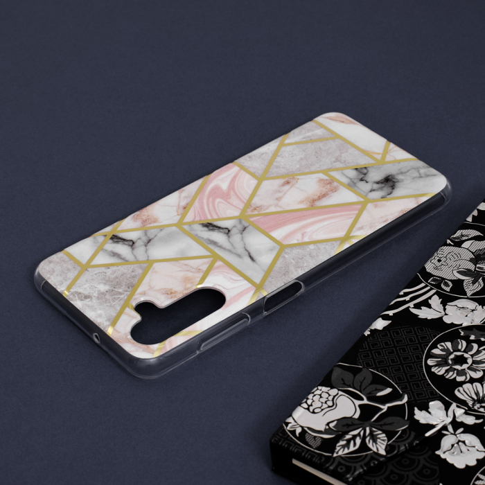 Husa Samsung Galaxy A13 5G, Techsuit Marble Series, Pink Hex [5]
