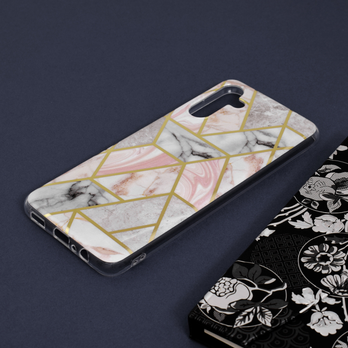 Husa Samsung Galaxy A13 5G, Techsuit Marble Series, Pink Hex [4]