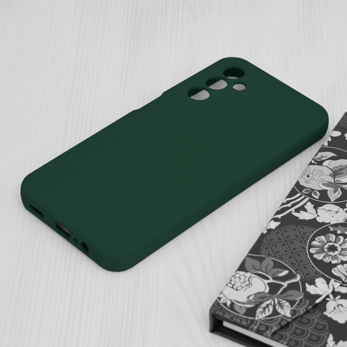 Husa Samsung Galaxy A14 4G / A14 5G, Soft Edge Silicone, Dark Green [3]