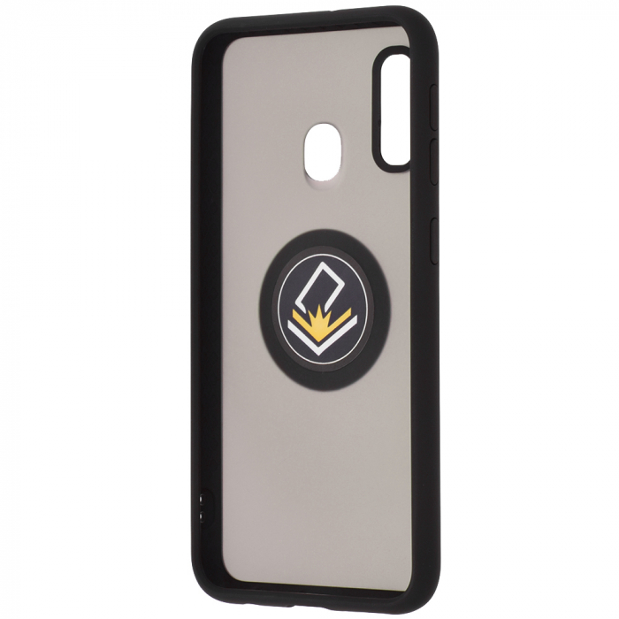 Husa Samsung Galaxy A20e cu inel suport stand magnetic, Negru [4]