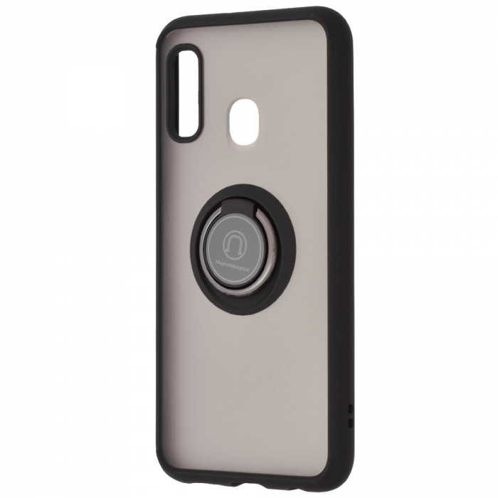 Husa Samsung Galaxy A20e cu inel suport stand magnetic, Negru [5]