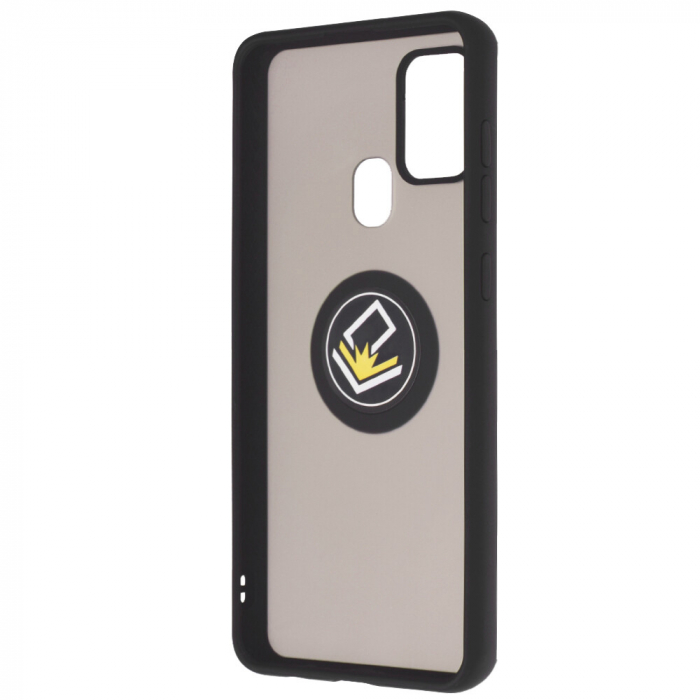 Husa Samsung Galaxy A21s cu inel suport stand magnetic, Negru [4]