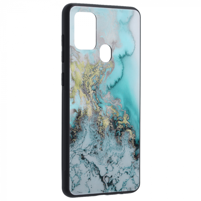 Husa Samsung Galaxy A21s, Glaze Series, Blue Ocean [2]