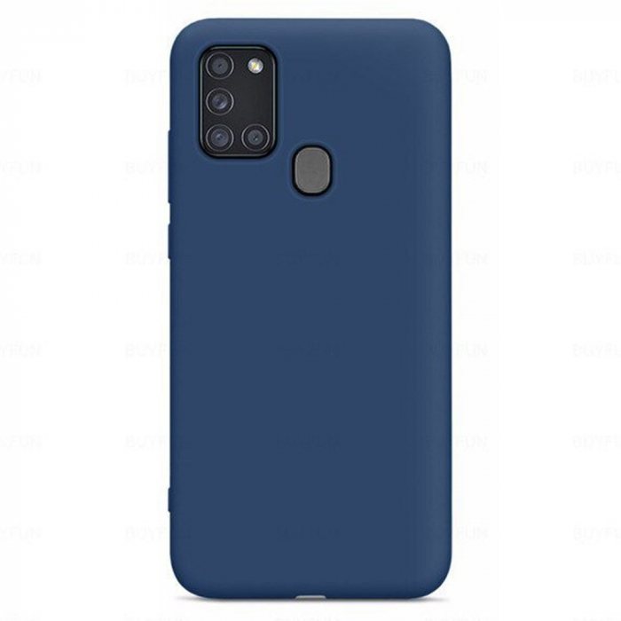 Husa Samsung Galaxy A21s, Soft Edge Silicone, Denim Blue [4]