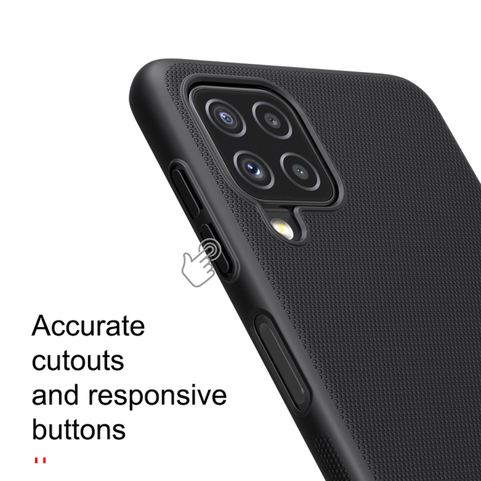 Husa Samsung Galaxy A22 4G, Nillkin Super Frosted Shield, Negru [2]