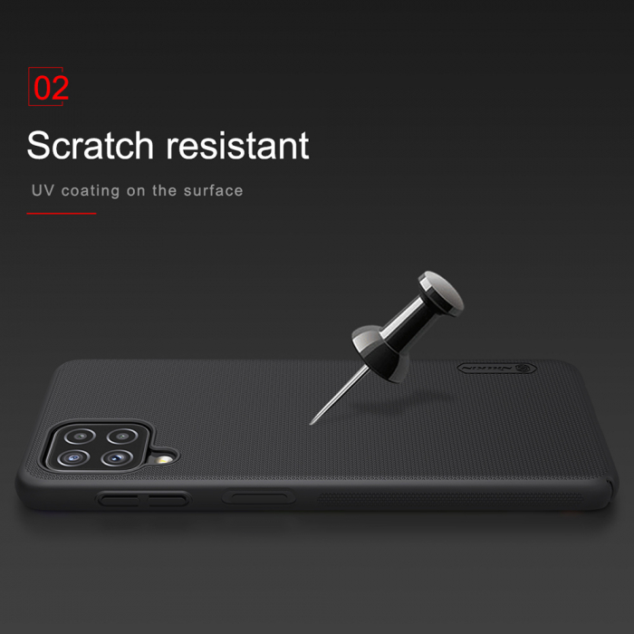 Husa Samsung Galaxy A22 4G, Nillkin Super Frosted Shield, Negru [5]