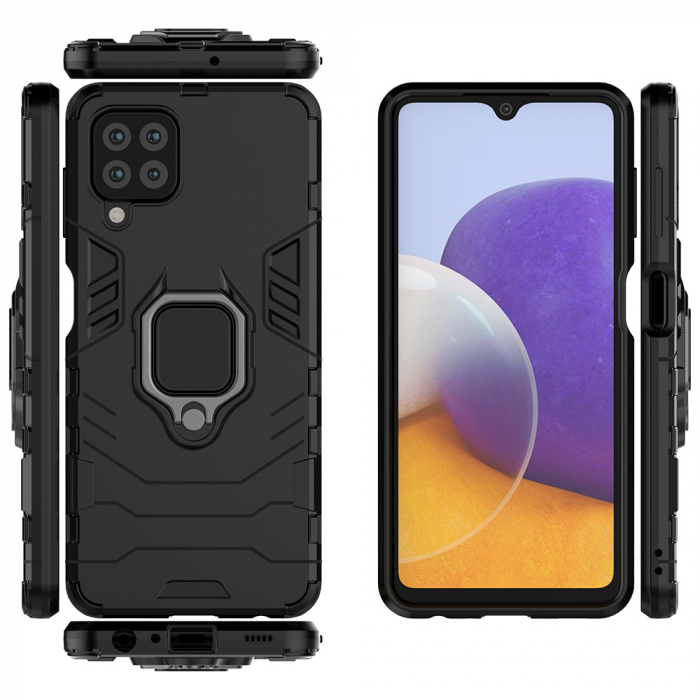 Husa Samsung Galaxy A22 4G, Techsuit Shield Ring, Negru [8]