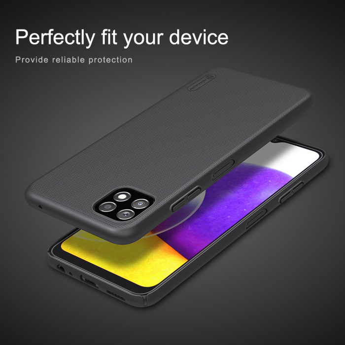 Husa Samsung Galaxy A22 5G, Nillkin Super Frosted Shield, Negru [3]