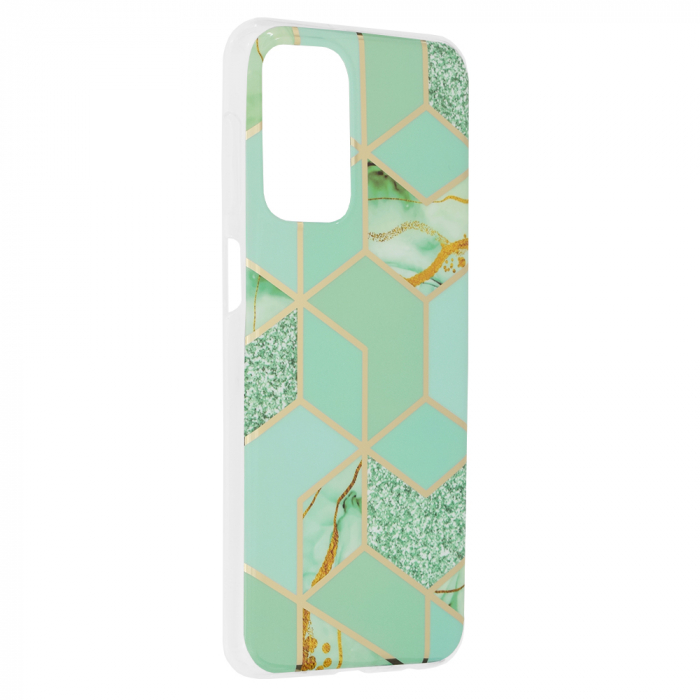 Husa Samsung Galaxy A23 4G / A23 5G, Techsuit Marble Series, Green Hex [2]