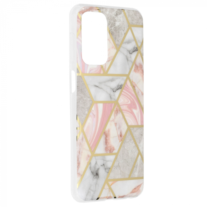 Husa Samsung Galaxy A23 4G / A23 5G, Techsuit Marble Series, Pink Hex [2]