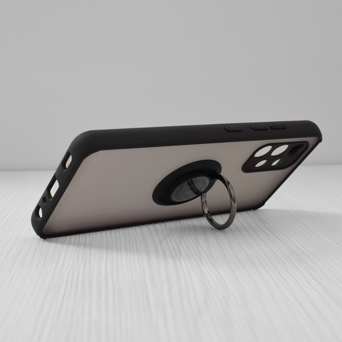 Husa Samsung Galaxy A32 4G cu inel suport stand magnetic, Negru [4]