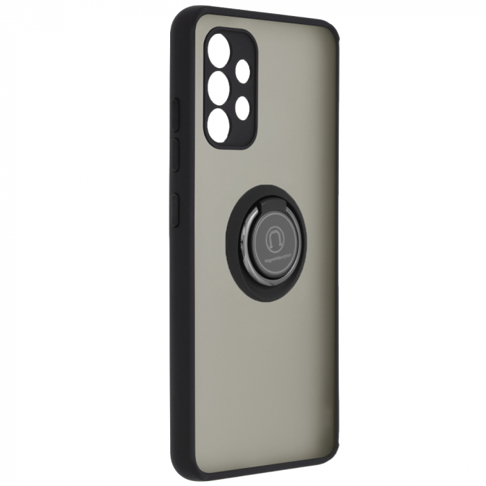 Husa Samsung Galaxy A32 4G cu inel suport stand magnetic, Negru [2]