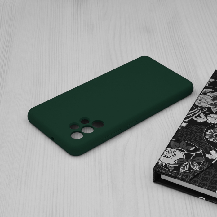 Husa Samsung Galaxy A32 4G, Soft Edge Silicone, Dark Green [5]