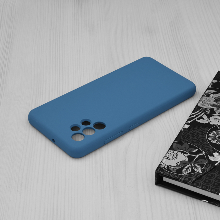 Husa Samsung Galaxy A32 4G, Soft Edge Silicone, Denim Blue [4]