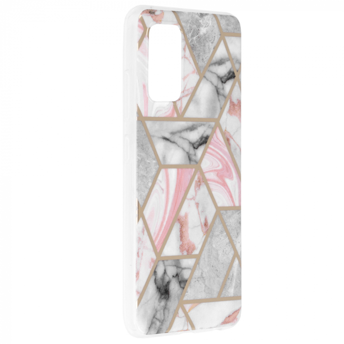 Husa Samsung Galaxy A32 4G, Techsuit Marble Series, Pink Hex [2]